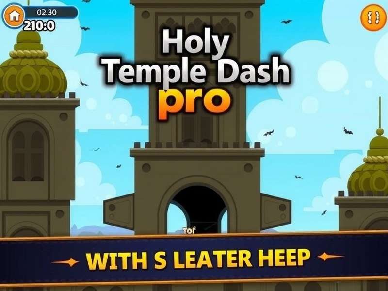 Holy Temple Dash Pro Main Gameplay Holy Temple Dash Pro Game Screenshot